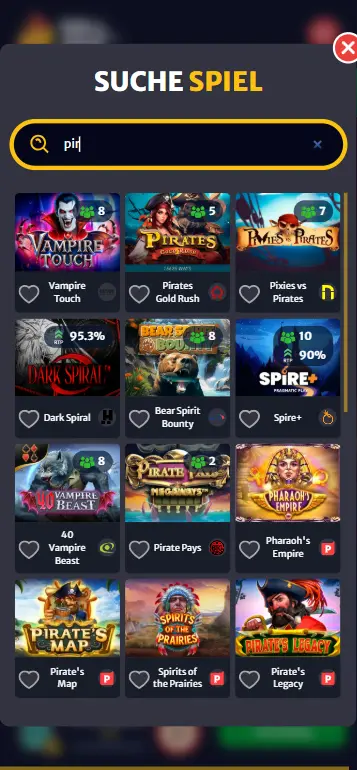 Pirots 4 im Casino-Lobby oder ELK Studios Bereich finden