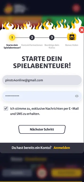Konto im deutschen Online-Casino registrieren und verifizieren